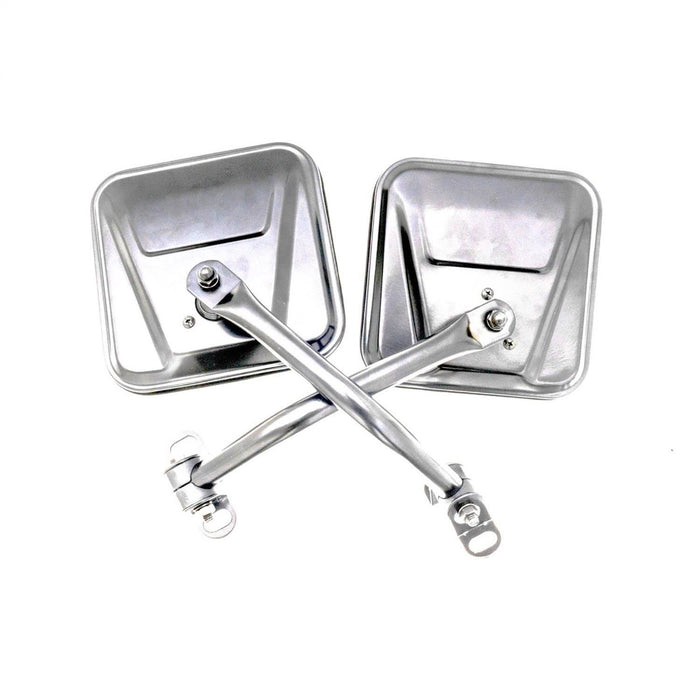 Rampage 7417 Side Mirror Set; Stainless; Pair; - Truck Part Superstore