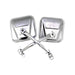 Rampage 7417 Side Mirror Set; Stainless; Pair; - Truck Part Superstore