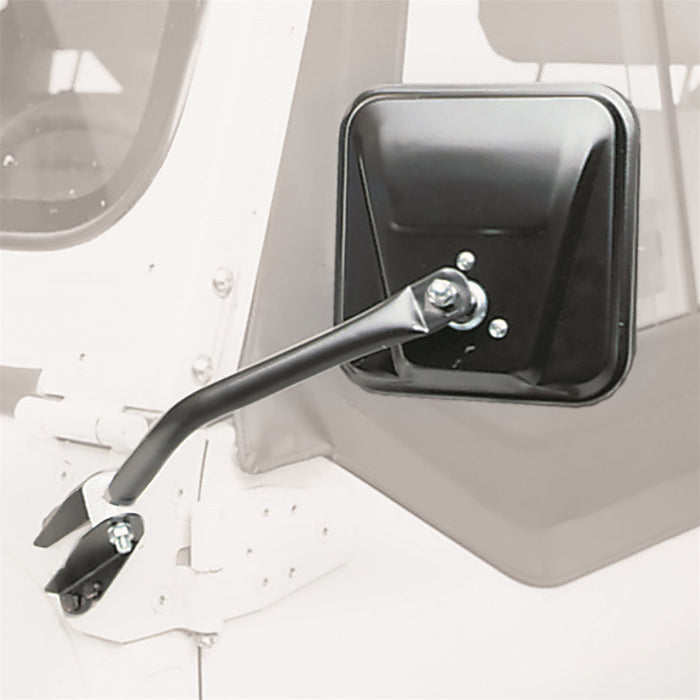 Smittybilt 7417 Side Mirrors 55-86 CJ5/CJ7 Stainless Steel Smittybilt - Truck Part Superstore