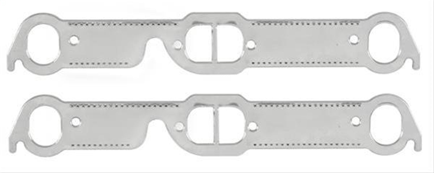 Mr Gasket 7418G Aluminum Header Gasket; D Port Shape; Port Dimensions W-1.55 in. x H-1.94 in.; - Truck Part Superstore