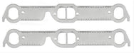 Mr Gasket 7418G Aluminum Header Gasket; D Port Shape; Port Dimensions W-1.55 in. x H-1.94 in.; - Truck Part Superstore