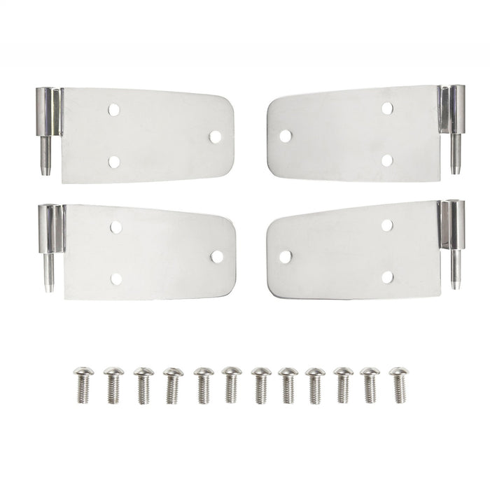 Smittybilt 7420 Door Hinges 76-93 Wrangler YJ/CJ Stainless Steel Set Of 4 For Full Steel Doors Smittybilt - Truck Part Superstore