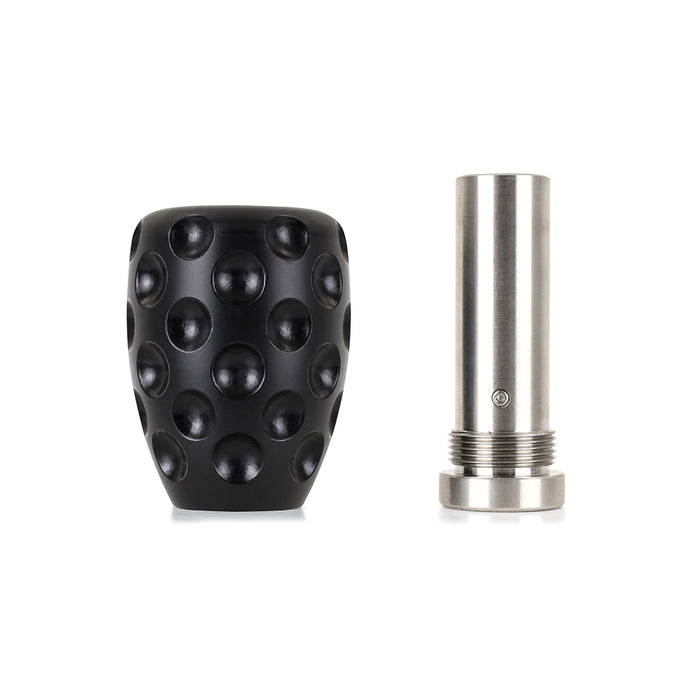 Mishimoto MMSK-DMPL-BK Mishimoto Weighted Steel Core Shift Knob, Dimple, Black - Truck Part Superstore