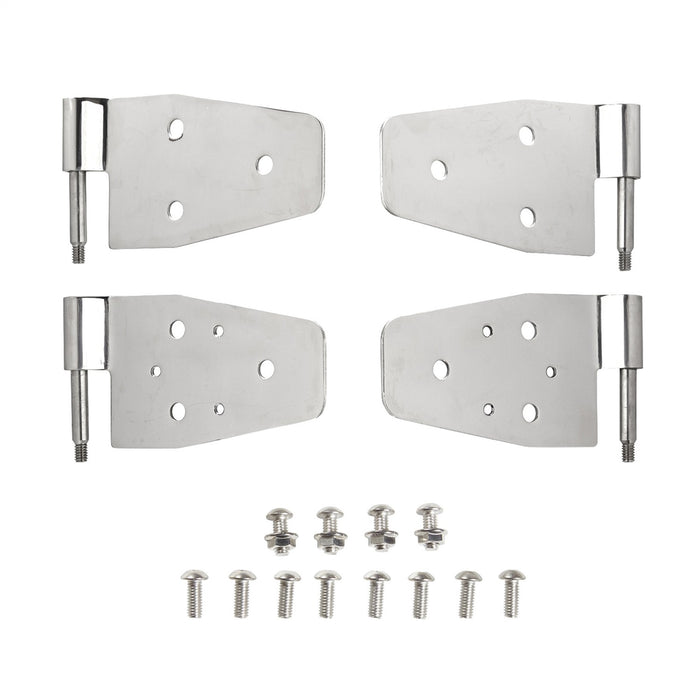 Smittybilt 7441 Door Hinges 87-06 Wrangler YJ/TJ/LJ Stainless Steel Set Of 4 For Half Steel Doors Smittybilt - Truck Part Superstore