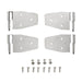 Smittybilt 7441 Door Hinges 87-06 Wrangler YJ/TJ/LJ Stainless Steel Set Of 4 For Half Steel Doors Smittybilt - Truck Part Superstore