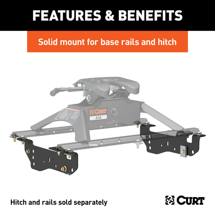 CURT 16448 Custom 5th Wheel Brackets; Select Ford F-250; F-350; F-450 Super Duty - Truck Part Superstore