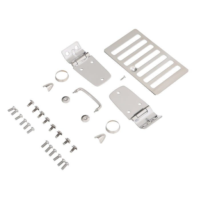 Smittybilt 7465 Complete Hood Kit 98-06 Wrangler TJ/LJ Stainless Steel Smittybilt - Truck Part Superstore