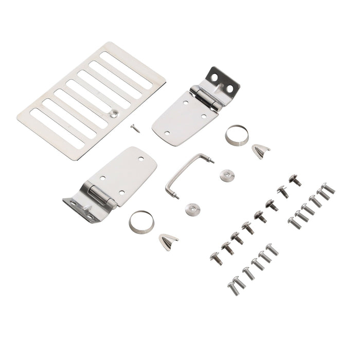 Smittybilt 7465 Complete Hood Kit 98-06 Wrangler TJ/LJ Stainless Steel Smittybilt - Truck Part Superstore