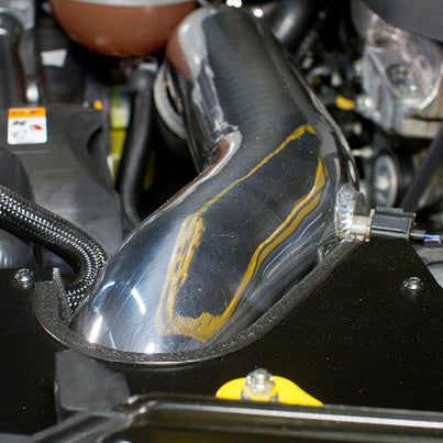 Mishimoto MMAI-MUS4-15WBK Ford Mustang Ecoboost Performance Air Intake, 2015-2017, Wrinkle Black - Truck Part Superstore