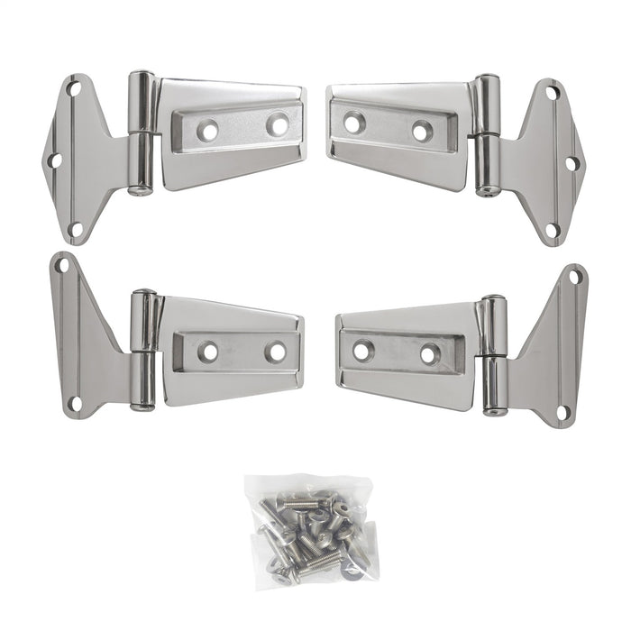 Smittybilt 7487 Door Hinges 07-18 Wrangler JK Stainless Steel Smittybilt - Truck Part Superstore