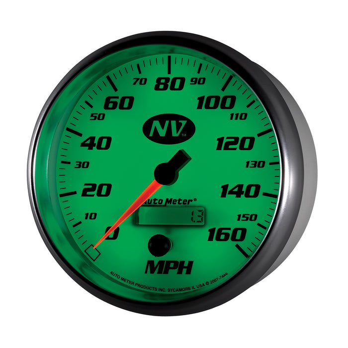 AutoMeter 7489 GAUGE; SPEEDOMETER; 5in.; 160MPH; ELEC. PROGRAMMABLE; NV - Truck Part Superstore