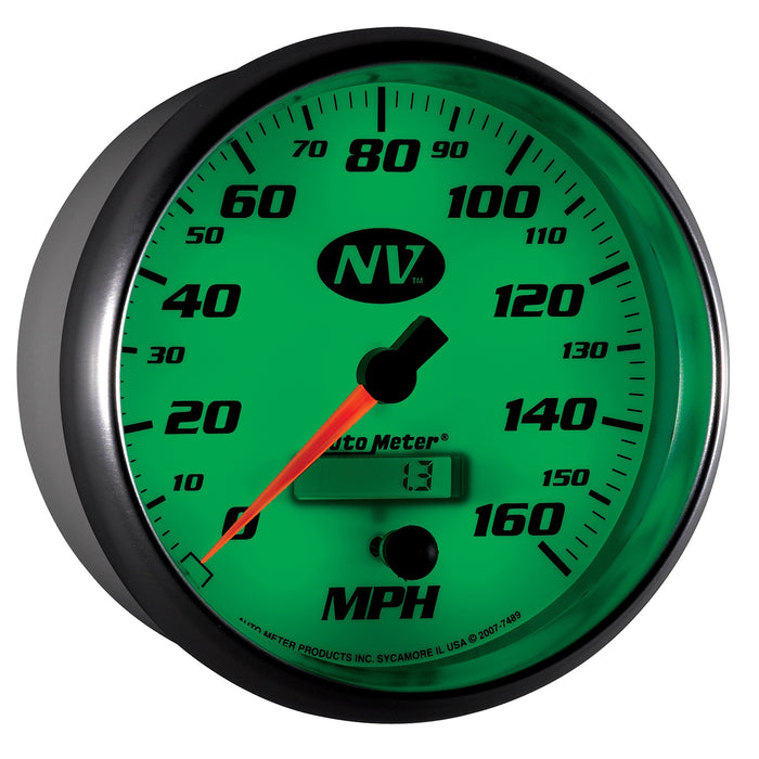 AutoMeter 7489 GAUGE; SPEEDOMETER; 5in.; 160MPH; ELEC. PROGRAMMABLE; NV - Truck Part Superstore