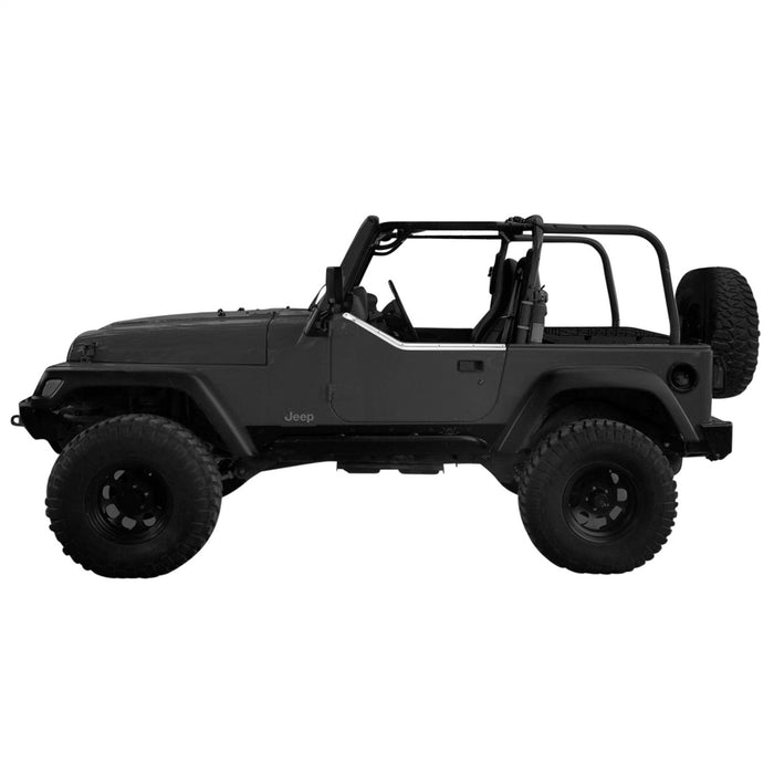 Smittybilt 7497 Half Door Retaining Channel 87-95 Wrangler TJ Stainless Steel Smittybilt - Truck Part Superstore