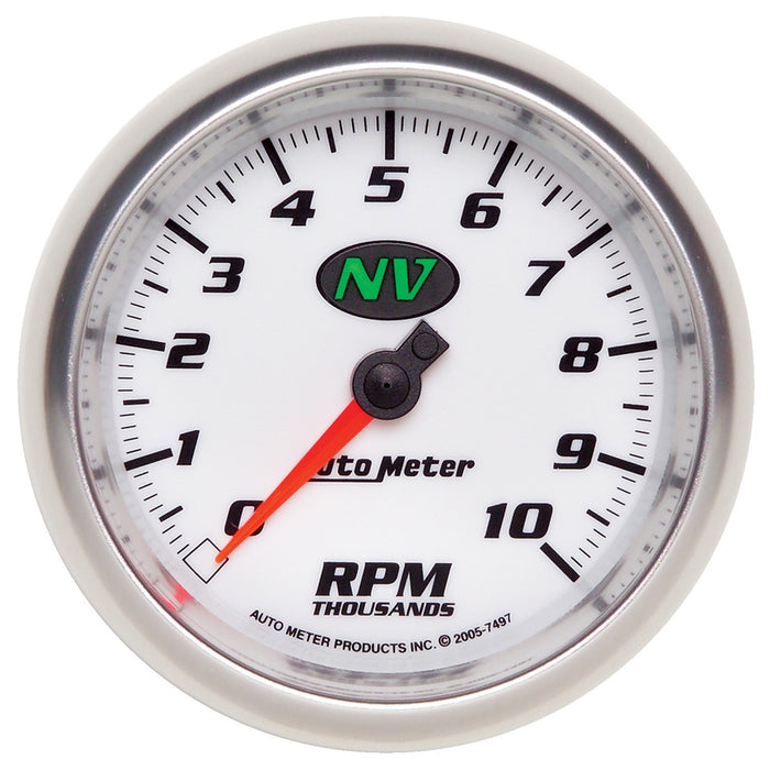 AutoMeter 7497 GAUGE; TACHOMETER; 3 3/8in.; 10K RPM; IN-DASH; NV - Truck Part Superstore