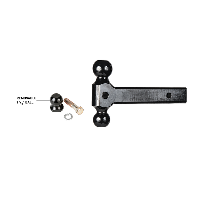 GEN-Y Hitch GH-034 2" Shank 10K Extended Dual-Ball Mount 12" length - Truck Part Superstore