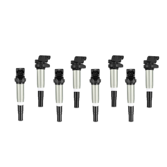 Mishimoto MMIG-BMW-0208 Ignition Coil, fits BMW M54, N20, N52, N54, N55, N62, S54, S62 2002+, Set of 8 - Truck Part Superstore