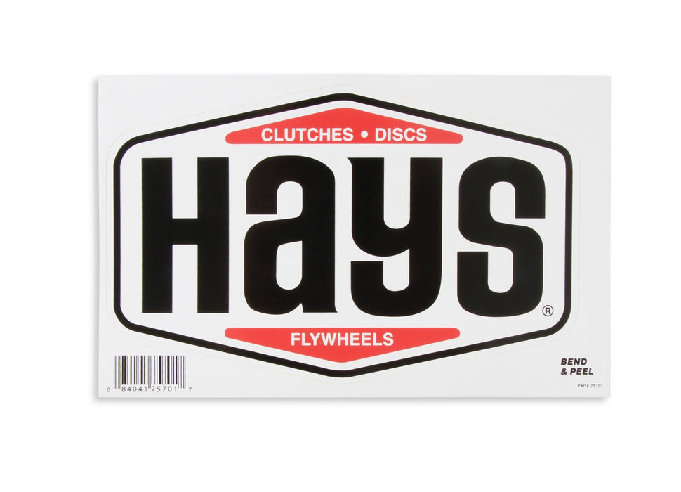 Hays 75-701 Hays Decal; Large; - Truck Part Superstore