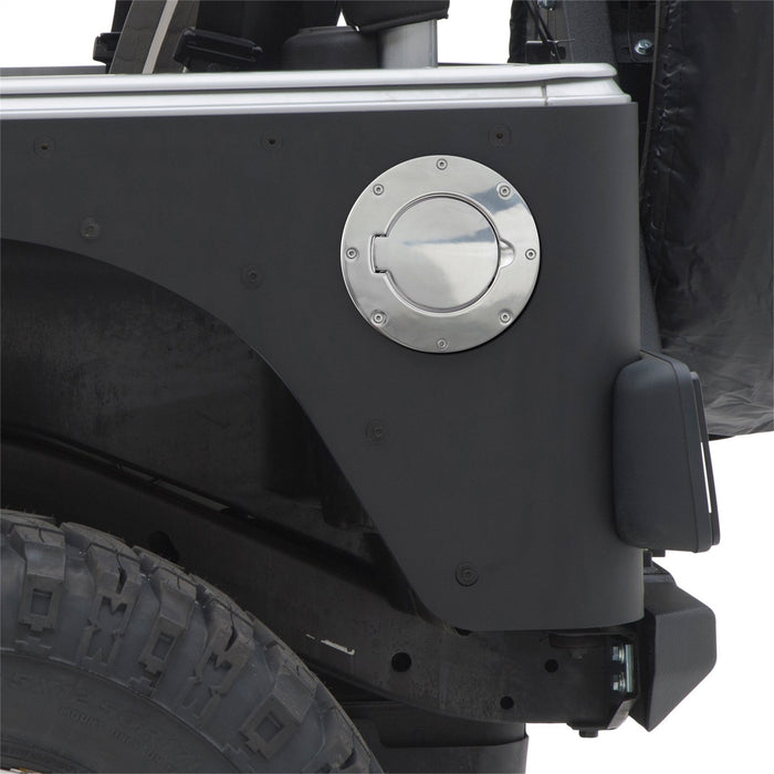 Smittybilt 75000 Gas Cover Billet Style 97-06 Wrangler TJ/LJ Polished Smittybilt - Truck Part Superstore