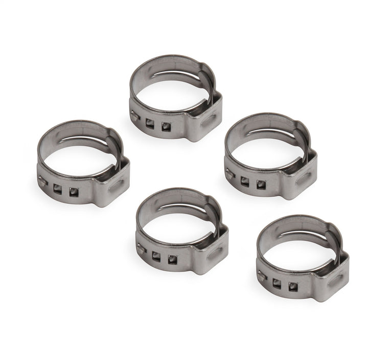 Earl's Performance 750010ERL Vapor Guard Hose Clamp; Size: 3/8 in.; 1 Ear Crimp Style; Package of 5; - Truck Part Superstore