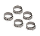 Earl's Performance 750010ERL Vapor Guard Hose Clamp; Size: 3/8 in.; 1 Ear Crimp Style; Package of 5; - Truck Part Superstore