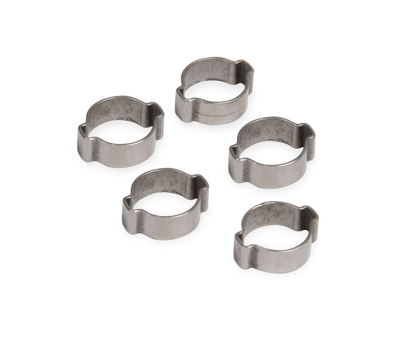 Earl's Performance 750011ERL Vapor Guard Hose Clamp; Size: 5/16 in.; 2 Ear Crimp Style; Package of 5; - Truck Part Superstore