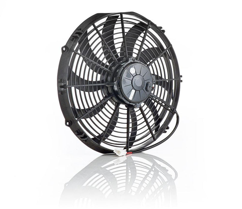 Be Cool 75004 13 Inch Electric Pusher Fan Euro Black High Torque Be Cool Radiator - Truck Part Superstore