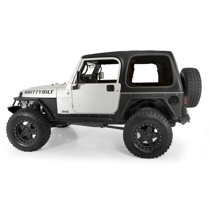 Smittybilt 75006 Gas Cover Billet Style 97-06 Wrangler TJ/LJ Gloss Black Smittybilt - Truck Part Superstore