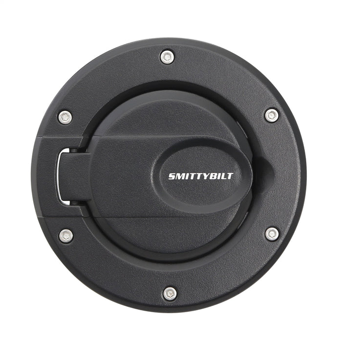 Smittybilt 75007 Gas Cover Billet Style 07-18 Wrangler JK Gloss Black Smittybilt - Truck Part Superstore