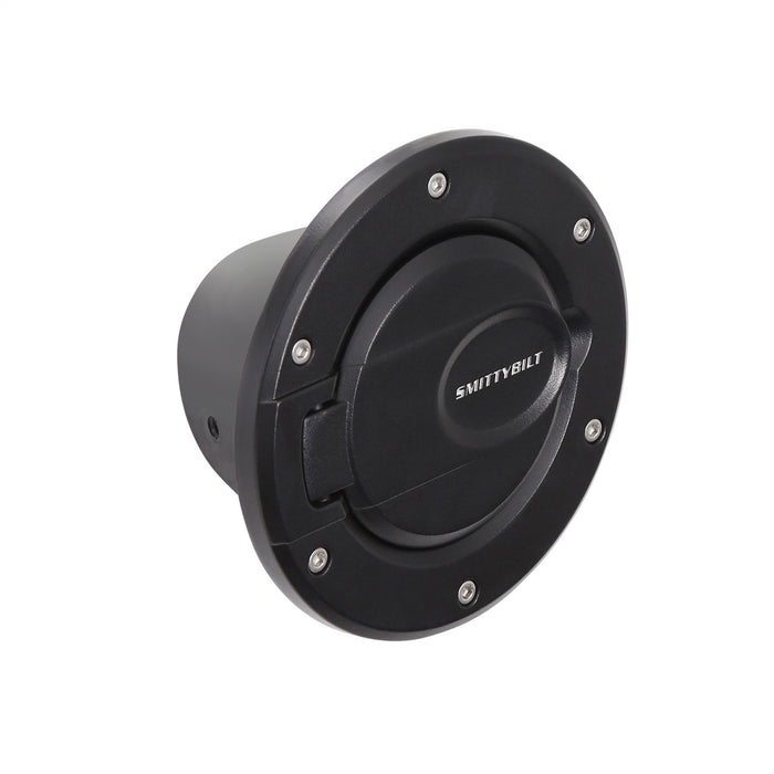 Smittybilt 75007 Gas Cover Billet Style 07-18 Wrangler JK Gloss Black Smittybilt - Truck Part Superstore