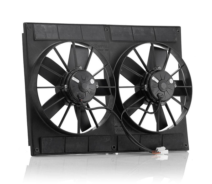 Be Cool 75007 11 Inch Electric Dual Puller Fans Euro Black High Torque Be Cool Radiator - Truck Part Superstore