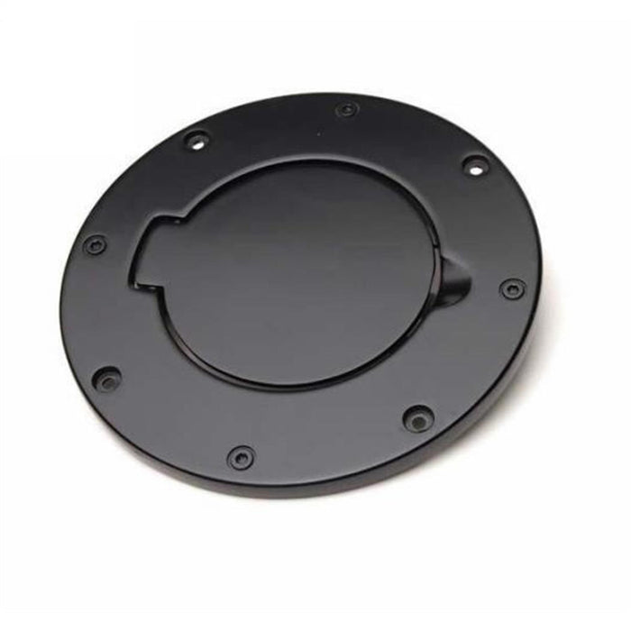 Rampage 75007 Billet Style Fuel Door Cover; Black Off Road Coat; Non-Locking; - Truck Part Superstore