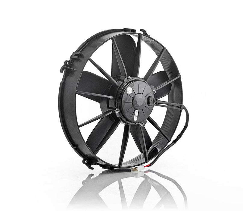 Be Cool 75011 12 Inch Electric Puller Fan Euro Black High Torque Paddle Be Cool Radiator - Truck Part Superstore