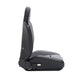 Smittybilt 750111 XRC Suspension Seat Passenger Side 76-18 Wrangler CJ/YJ/TJ/LJ/JK Black Sides Gray Center Smittybilt - Truck Part Superstore