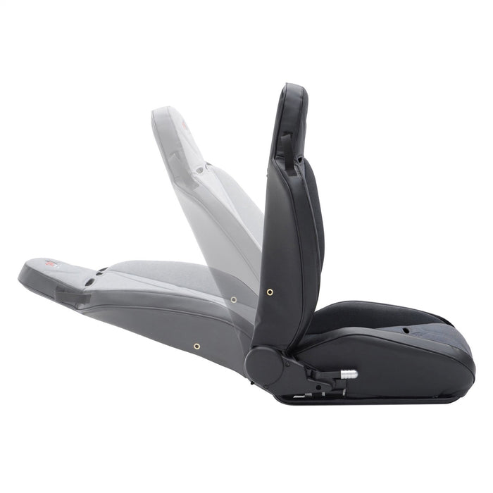Smittybilt 750115 XRC Suspension Seat Passenger Side 76-18 Wrangler CJ/YJ/TJ/LJ/JK Black Sides Black Center Smittybilt - Truck Part Superstore