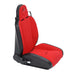 Smittybilt 750130 XRC Suspension Seat Passenger Side 76-18 Wrangler CJ/YJ/TJ/LJ/JK Black Sides Red Center Smittybilt - Truck Part Superstore