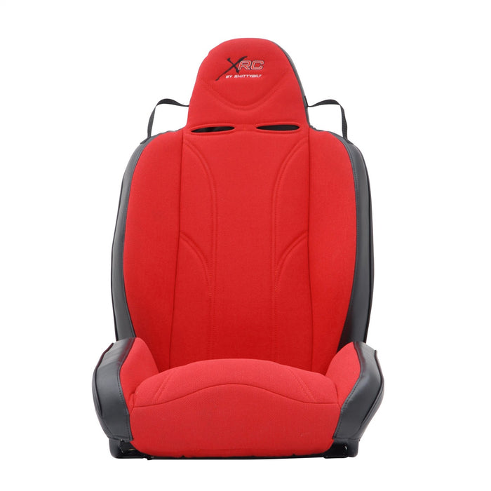 Smittybilt 750130 XRC Suspension Seat Passenger Side 76-18 Wrangler CJ/YJ/TJ/LJ/JK Black Sides Red Center Smittybilt - Truck Part Superstore