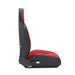 Smittybilt 750130 XRC Suspension Seat Passenger Side 76-18 Wrangler CJ/YJ/TJ/LJ/JK Black Sides Red Center Smittybilt - Truck Part Superstore