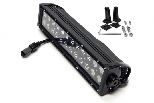 Southern Truck 75015 15.0 Inch LED Light Bar Black Series Double Row Straight Combo Flood/Beam 72W DT Harness 6,480 Lumens Southern Truck Lifts - Truck Part Superstore