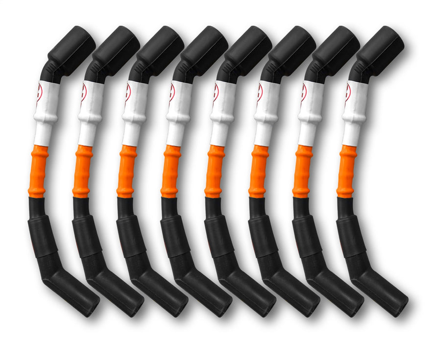 Kooks Custom Headers 750203 11mm Spark Plug Wires (8 pc. Set). Orange with Black Boots. LSX Car - Truck Part Superstore