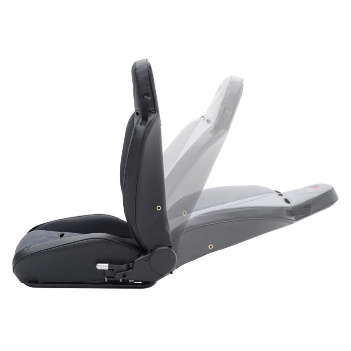 Smittybilt 750215 XRC Suspension Seat Drivers Side 76-2018 Wrangler CJ/YJ/TJ/LJ/JK Black Sides Black Center Smittybilt - Truck Part Superstore