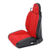 Smittybilt 750230 XRC Suspension Seat Drivers Side 76-2018 Wrangler CJ/YJ/TJ/LJ/JK Black Sides Red Center Smittybilt - Truck Part Superstore
