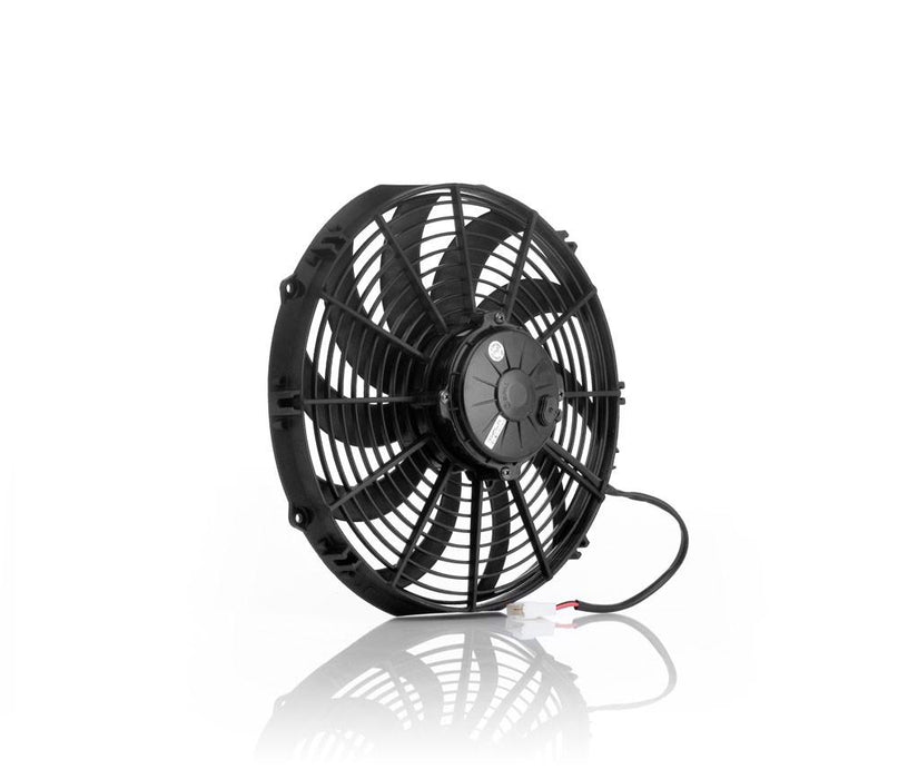 Be Cool 75028 12 Inch Electric Puller Fan Euro Black High Torque Curved Be Cool Radiator - Truck Part Superstore