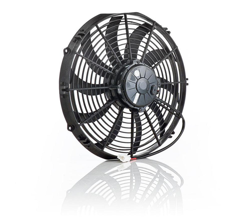 Be Cool 75036 12 Inch Electric Pusher Fan Euro Black High Torque Be Cool Radiator - Truck Part Superstore