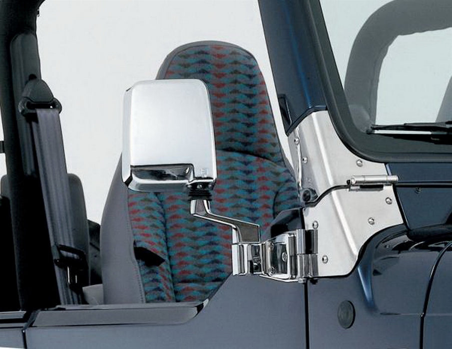 Rampage 7504 Half Door Side Mirrors; Chrome; Pair; - Truck Part Superstore
