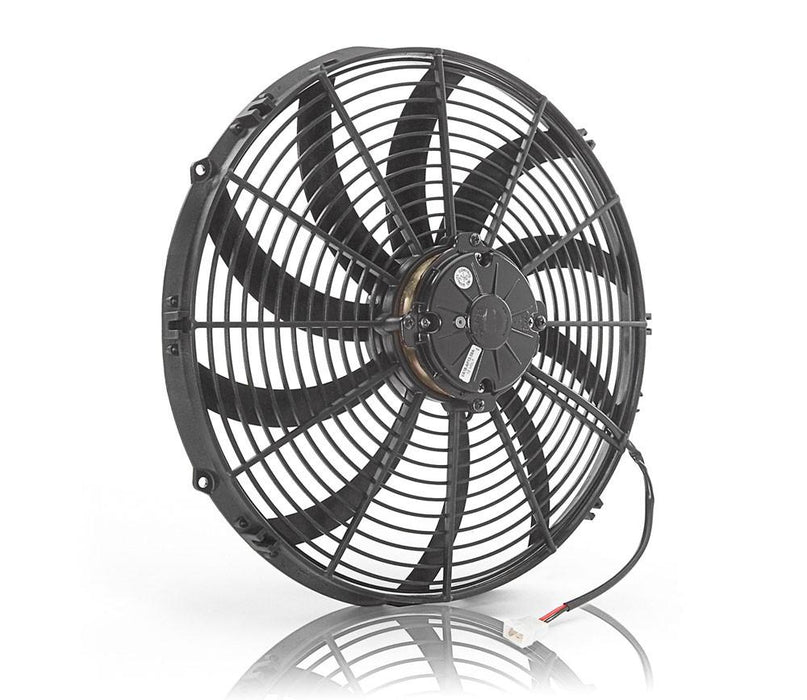 Be Cool 75042 16 Inch Euro Electric Puller Fan Black High Torque Reduced Noise Be Cool Radiator - Truck Part Superstore