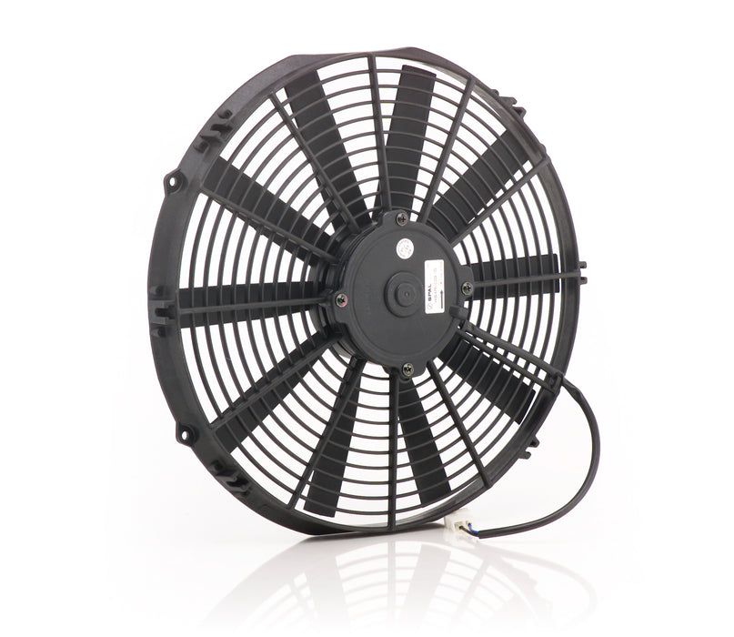 Be Cool 75043 13 Inch Electric Pusher Fan Euro Black Medium Profile Be Cool Radiator - Truck Part Superstore