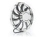 Be Cool 75049 13 Inch Electric Pusher Fan Chrome Plated High Torque Be Cool Radiator - Truck Part Superstore
