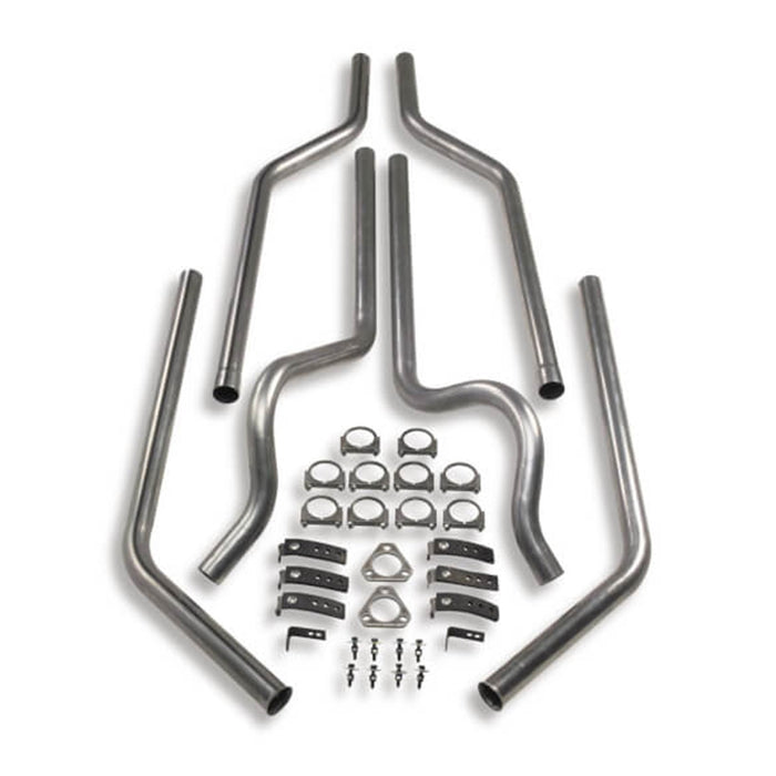Hooker 7504HKR Manifold Back Exhaust System Kit; Incl. Hardware; Split Side Exit; - Truck Part Superstore