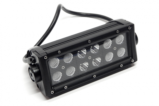 Southern Truck 75075 7.5 Inch LED Light Bar Black Series Double Row Straight Combo Flood/Beam 36W DT Harness 3,240 Lumens Southern Truck Lifts - Truck Part Superstore