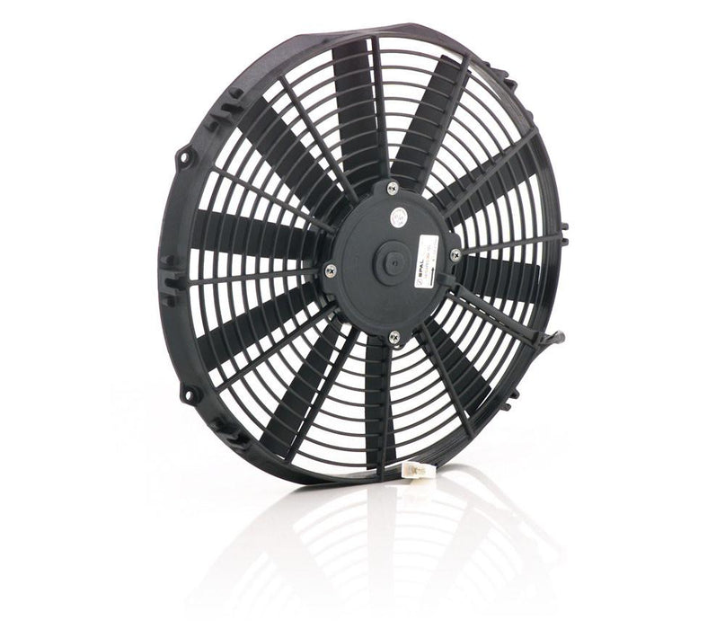 Be Cool 75081 13 Inch Electric Puller Fan Euro Black Thin Line Be Cool Radiator - Truck Part Superstore
